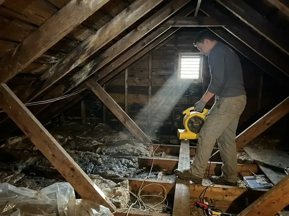 attic-water-damage-drying-proc-007 — frequently asked questions, Emergency Water Extraction & 24/7 Flood Response in Marlton…